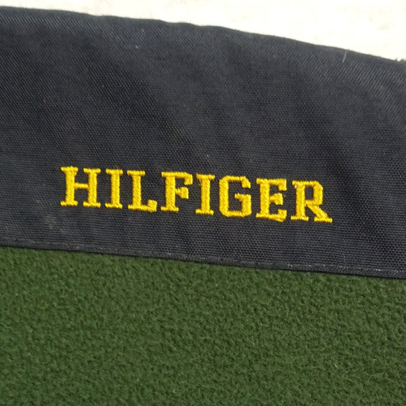 Tommy Hilfiger Green/Gray Fleece Vest X-Large - Picture 4 of 5